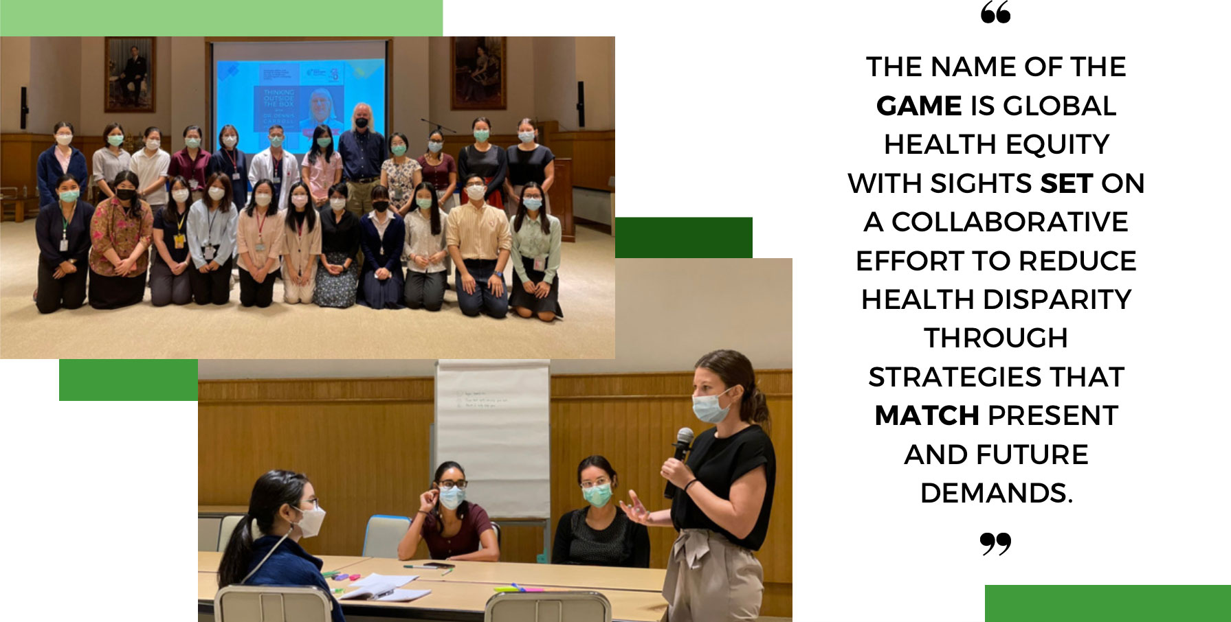 Game, Set, Match for Global Healthcare School of Global Health